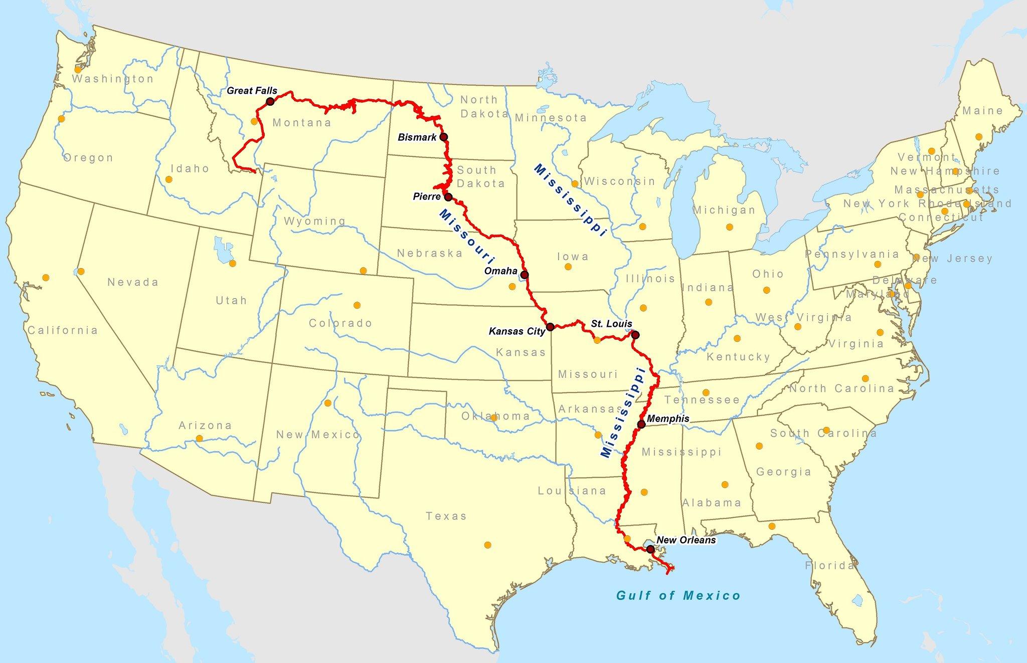 Where Does The Mississippi River Start And End MyWaterEarth Sky   Moreland Route 